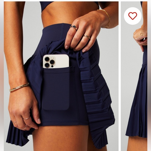 Fabletics Hot Shot Pleated Tennis Skirt | Navy | sz XL - Picture 3 of 9